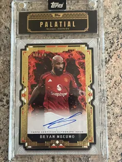 Manchester United Topps Palatial Bryan Mbeumo /10 Auto on card - Image 4