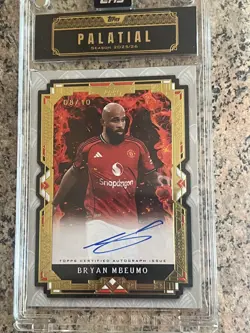 Manchester United Topps Palatial Bryan Mbeumo /10 Auto on card - Image 5