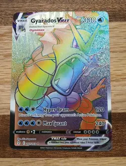Pokemon Gyarados VMAX Secret Rare Holo Evolving Skies 207/203 330 HP - Image 1