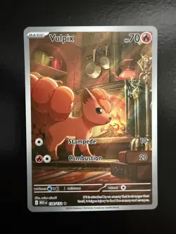 Vulpix IR Illustration Rare 2025 Pokemon TCG Mega Evolution 138/132 - Image 1