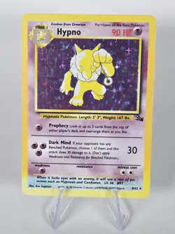 WOTC Pokemon Hypno Fossil Holo Rare English Vintage Card - Image 1