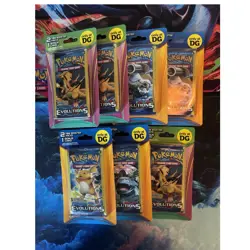 Pokemon XY Evolutions Mini Booster Packs 7 Sealed Dollar General Exclusive Lot - Image 1