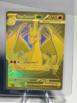 Pokemon Mega Charizard Y ex 294/217 Gold Hyper Rare Ascended Heroes Pack Fresh - Image 1