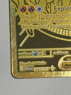 Pokemon Mega Charizard Y ex 294/217 Gold Hyper Rare Ascended Heroes Pack Fresh - Image 3