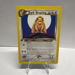 Pokemon Dark Ursaring 1st Edition Neo Destiny 21/105 NM+ WOTC Vintage - Image 1