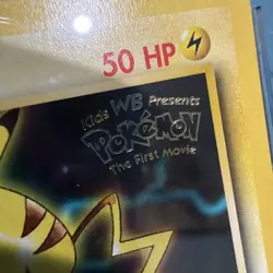 1999 CGC 10 GEM MINT Pikachu # 4 WB Movie WOTC Black Star Promo - Image 3