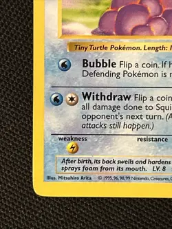 Pokemon Squirtle 63/102 Base Set (Shadowless) (Never Played) *Near Mint* - Image 2