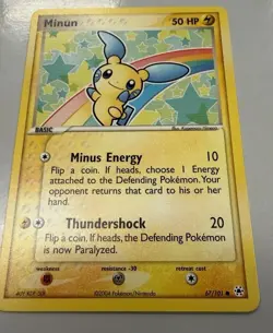 Minun 67/101 Hidden Legends Regular 2004 Pokemon Card - Image 1