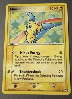 Minun 67/101 Hidden Legends Regular 2004 Pokemon Card - Image 3
