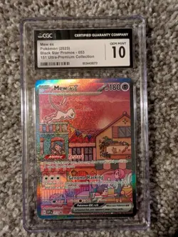 2023 POKEMON SVP EN-SV PROMO 151 ULTRA-PREMIUM COLLECTION #053 MEW EX CGC 10 - Image 1