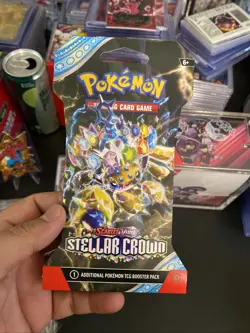 Pokemon Stellar Crown Sleeved Booster Pack Factory Sealed TCG - Image 1