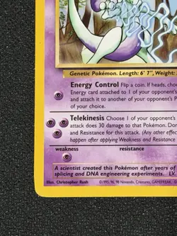 VTG 2000 Pokemon Mewtwo 12/53 WOTC Black Star Promo NM/LP - Image 2