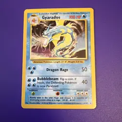 Pokemon GYARADOS 6/102 (Holo Rare) Base Set - LP/Light Play - Image 1