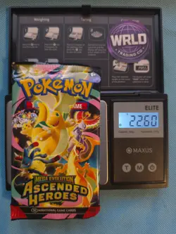 HEAVY!! 🔥 22.60g Pokemon TCG Ascended Heroes Booster (Sealed)✅ GOD PACKUUU - Image 1