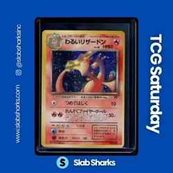 1997 POKEMON TEAM ROCKET JP #006 DARK CHARIZARD HOLO RARE - Image 1