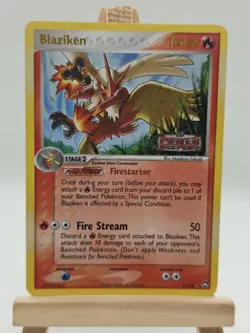Pokemon TCG Blaziken EX Power Keepers Stamped Reverse Holo 5/108 - Image 1