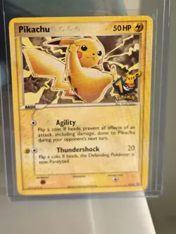 2006 POKEMON BLACK STAR PROMOS #012 PIKACHU JOURNEY ACROSS AMERICA PSA 7 - Image 2