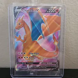 Charizard V SWSH050 Pokemon Champions Path Full Art Holo Black Star Promo Sealed - Image 1