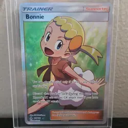 Pokemon Bonnie Full Art Ultra Rare Trainer SM Forbidden Light 128/131 Holo - Image 1