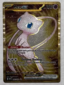 Pokemon - Mew ex 205/165 Metal Card - 151 UPC Exclusive Promo - Image 1