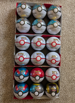 Pokemon TCG Poke ball Tins Scarlet & Violet. Lot of 18. H24, B25, C25, D25, E25 - Image 1