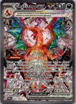 Charizard ex 223/197 Special Illustration Rare Obsidian Flames Pokemon Holo NM - Image 1