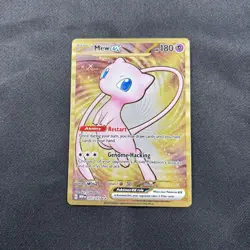 Pokemon TCG Mew EX Hyper Rare 205/165 Scarlet & Violet 151 Full Art Metal Promo - Image 1