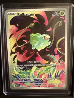 Pokemon Bulbasaur 133/132 Me01 Illustration Rare Full Art Holo NM - Image 1