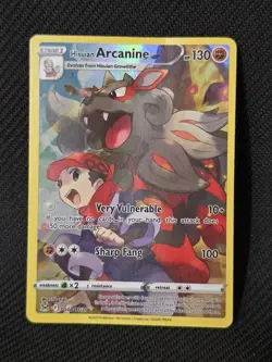 Pokemon TCG Hisuian Arcanine Lost Origin Trainer Gallery TG08/TG30 DMG - Image 2