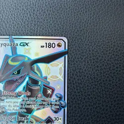 Pokemon Rayquaza GX Hidden Fates 177A/168 Secret Rare Full Art Holo GX NM - Image 4