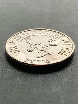Aerodactyl NO.142 Pokemon Battle Coin Medal 1997 Japan Pokemon Nintendo Silver - Image 4
