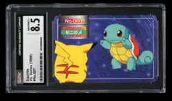 1998 Pokemon Topsun Vs. Series Squirtle vs. Pikachu CGC 8.5 Japanese #007 - Image 1
