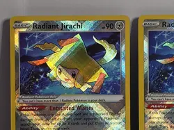 Radiant Jirachi 120/195 SWSH12: Silver Tempest Holo Pokemon TCG LP-NM X2 - Image 2