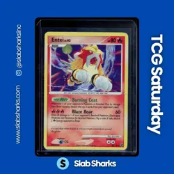 2007 POKEMON DIAMOND & PEARL SECRET WONDERS #4/132 ENTEI HOLO RARE - Image 1