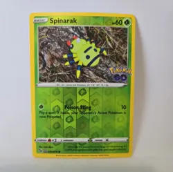 Pokemon GO Spinarak (Peelable Ditto) 006/078 Reverse Holo Common NM - Image 1