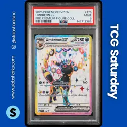 2023 POKEMON SV BLACK STAR PROMO PRISMATIC FIGURE COLL. #176 UMBREON EX PSA 9 - Image 1