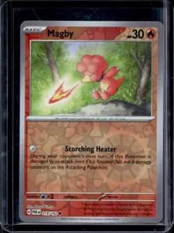 2023 Pokemon SV Paradox Rift Magby Reverse Holo #019/182 - Image 1