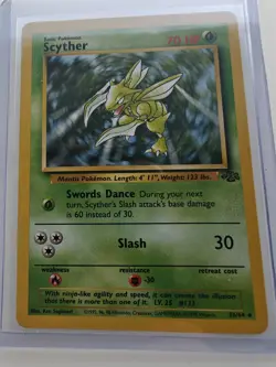 Pokemon: Scyther 26/64 Non Holo Rare. Jungle Set. LP - Image 1