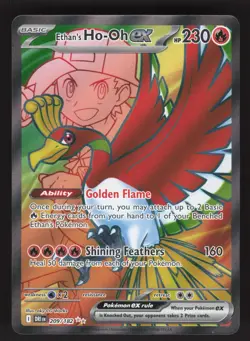Ethan's Ho-Oh ex 209/182 Pokemon TCG SV10: Destined Rivals NM - Image 1