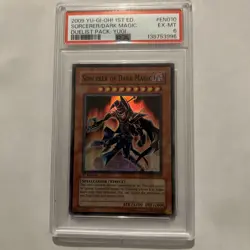 Yugioh Sorcerer of Dark Magic DPYG-EN010 Super Rare PSA 6 - Image 1