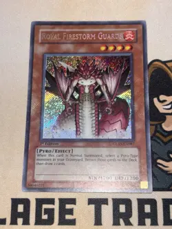 Royal Firestorm Guards GLAS-EN087 Secret Rare 1st Edition Yu-Gi-Oh! NM - Image 2