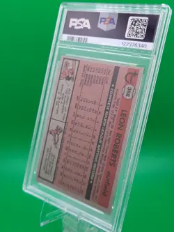 1981 Topps Leon Roberts Seattle Mariners #368 PSA 10 GEM MINT New Slab Low POP 7 - Image 4
