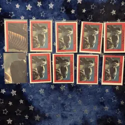 10 Sleeved Vintage 1982 ET Picture Topps Sticker Card Lot -Near Mint - Image 2