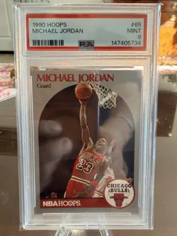 🏀 1990 Hoops Michael Jordan #65 – PSA 9 MINT - Image 1