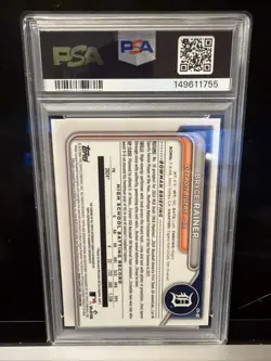Bryce Rainer 2024 1st Bowman Draft Chrome Autograph PSA GEM MINT 10 - Image 2