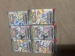 X6 Unopened Prismatic Evolution English Pokemon Trading Cards - Image 1