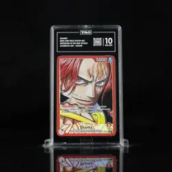 SHANKS 2024 ONE PIECE #OP09-001 ALTERNATE ART LEADER TAG 10 - Image 1