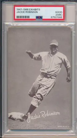 1947-66 EXHIBITS - JACKIE ROBINSON - PSA 2(MK) GD (SVSC) NEWLY GRADED! - Image 1