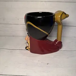 Vintage Disney Aladdin Jafar Character Ceramic Mug Cobra Handle W/Box. - Image 5