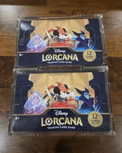 2PK-LORCANA The First Chapter Booster Boxes Factory Sealed In Protectors - Image 1